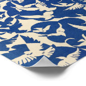 Pigeons in white and blue Rijksmuseum Amsterdam ポスター (角)