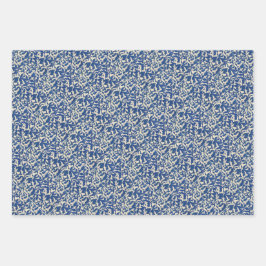 Pigeons in white and blue Rijksmuseum Amsterdam ラッピングペーパーシート