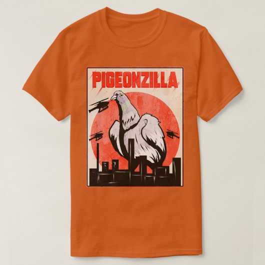 Pigeonzilla pigeon whisperer bird animal gift tシャツ (デザイン正面)