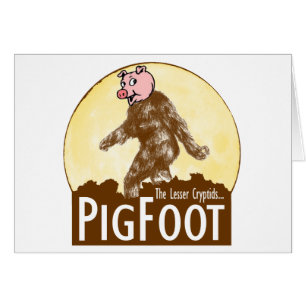 PIGFOOT少しCryptid -おもしろいなサスカッチ