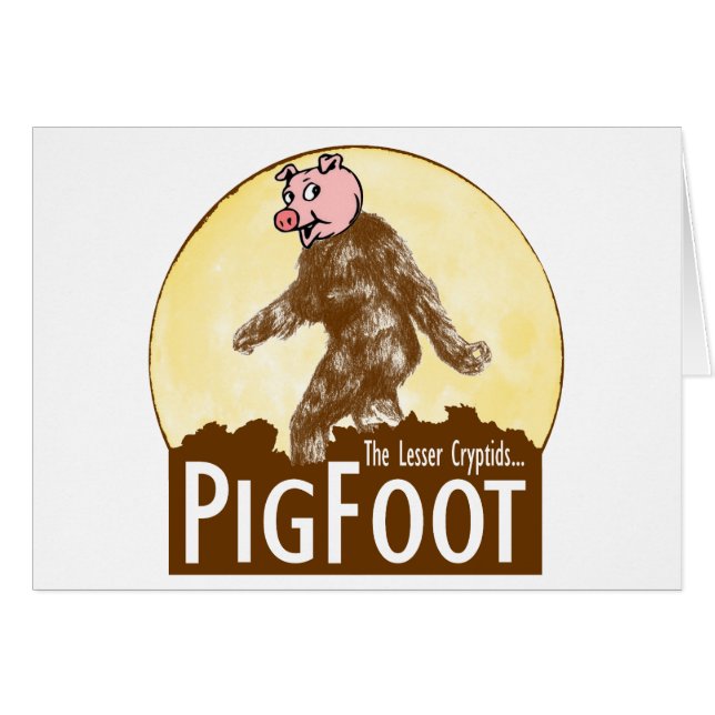 PIGFOOT少しCryptid -おもしろいなサスカッチ (正面横)