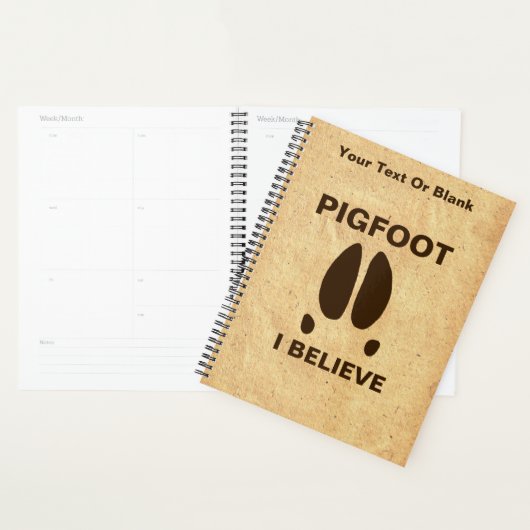 Pigfoot - 私は信じている プランナー手帳 (ディスプレー)