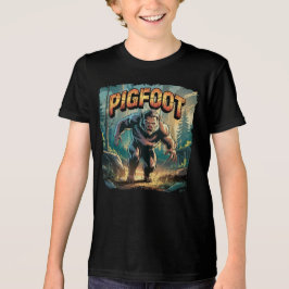 Pigfoot Illustration – Pig Bigfoot Funny Scary トライブレンドＴシャツ