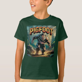 Pigfoot Illustration – Pig Bigfoot Funny Scary Tシャツ