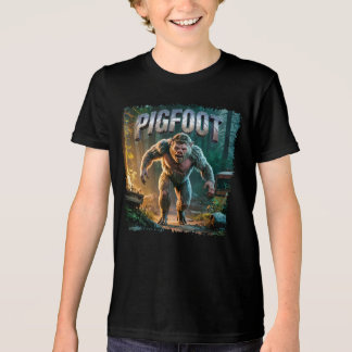 Pigfoot Photographic – Pig Bigfoot Funny Scary トライブレンドＴシャツ