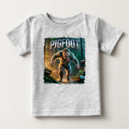 Pigfoot Photographic – Pig Bigfoot Funny Scary ベビーTシャツ