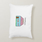 Piggieの子犬と雪を通って紛砕 アクセントクッション (裏面(縦))