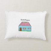 Piggieの子犬と雪を通って紛砕 アクセントクッション (裏面)