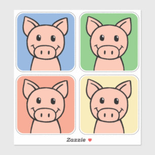 Piggieの豚のようなブタを笑わせる漫画の切り貼り芸術! シール