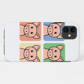 Piggieの豚のようなブタを笑わせる漫画の切り貼り芸術! Case-Mate iPhoneケース (裏面(横))