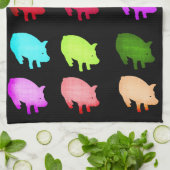 Piggiesの虹 キッチンタオル (折り畳み)