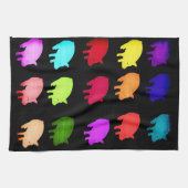 Piggiesの虹 キッチンタオル (横)