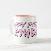 Pigginの幸せな誕生日 ツートーンマグカップ (正面左)