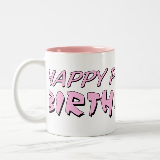 Pigginの幸せな誕生日 ツートーンマグカップ (左)