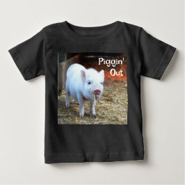 Piggin' Out Farm Life Baby's T-Shirt ベビーTシャツ
