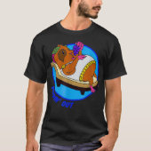 Piggin out guinea pig  tシャツ (正面)