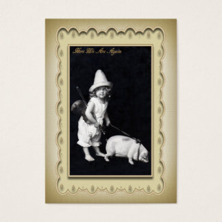 Piggy and Iミニポストカードプロファイルカード