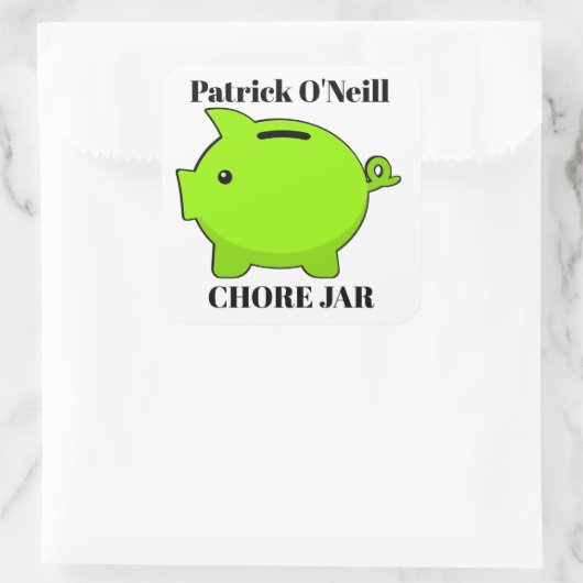 Piggy Bank スクエアシール (バッグ)