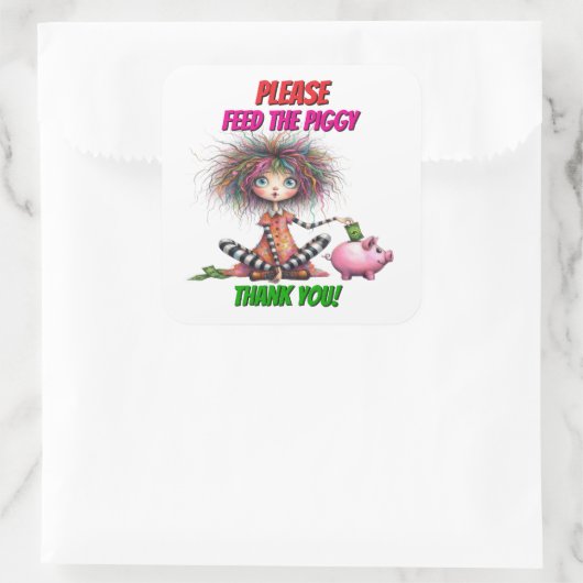 Piggy Bank スクエアシール (バッグ)