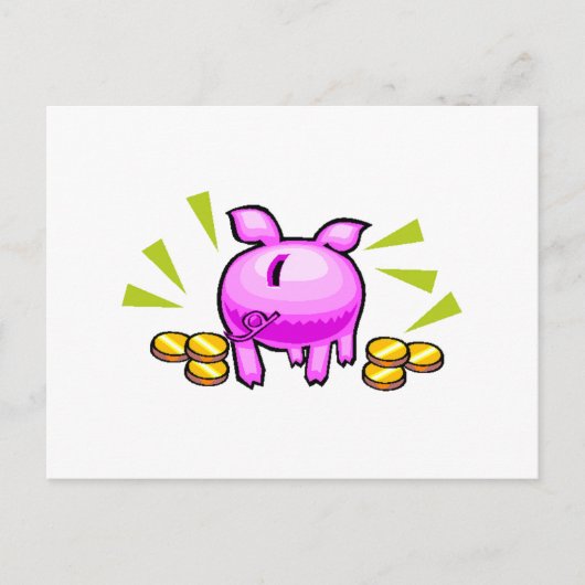 Piggy Bank ポストカード (正面)