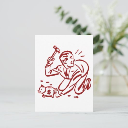 piggy bank ポストカード (スタンド正面)