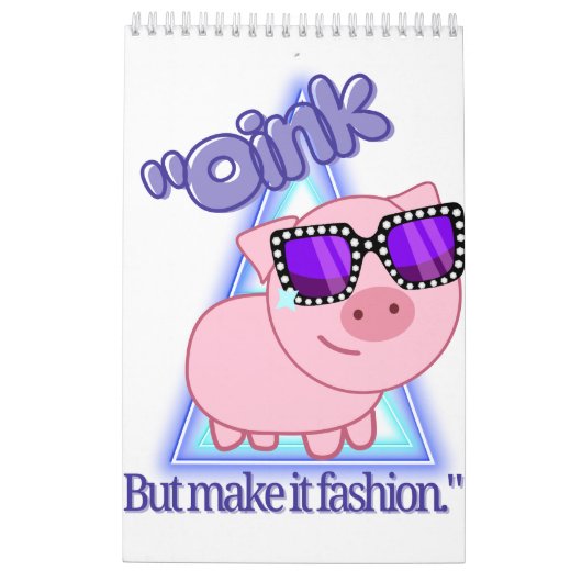 piggy calendar カレンダー (裏面)