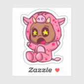 Piggy Dress-up sticker  シール (シート)