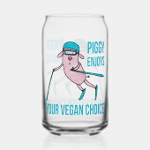 Piggy Enjoys Your Vegan Choice - ガラス缶 (裏面)