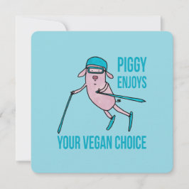 Piggy Enjoys Your Vegan Choice - シーズンカード
