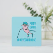 Piggy Enjoys Your Vegan Choice - シーズンカード (スタンド正面)