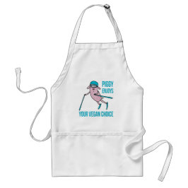 Piggy Enjoys Your Vegan Choice スタンダードエプロン