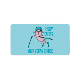 Piggy Enjoys Your Vegan Choice - ラベル