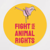 Piggy Enjoys Your Vegan Choice - ラベル (デザイン2)