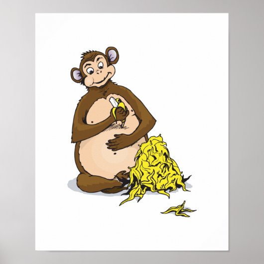 piggy for bananas monkey ポスター (正面)