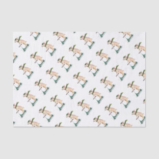 Piggy on a scooter 薄葉紙