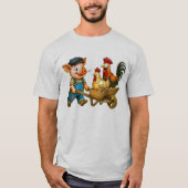 Piggy Pushes the Poultry Posse Tシャツ (正面)