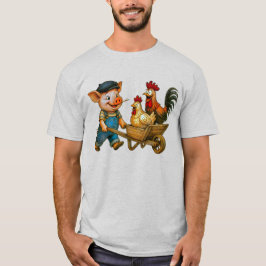 Piggy Pushes the Poultry Posse Tシャツ