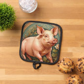 Piglet Pot Holder 鍋敷き (トップダウン)