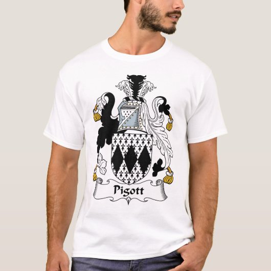 Pigottの家紋 Tシャツ (正面)