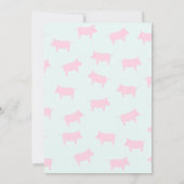 Pigsノパーソナライズされたートカード サンキューカード (裏面)