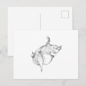 Pigs Can Fly Postcard ポストカード (正面/裏面)