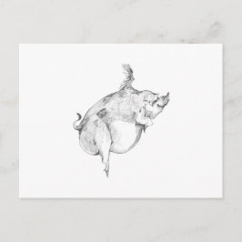 Pigs Can Fly Postcard ポストカード