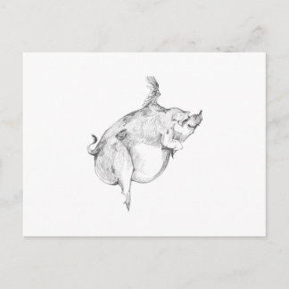 Pigs Can Fly Postcard ポストカード