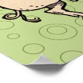 pigs dancing Antique piggy dance ポスター (角)