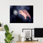 pigs fly ポスター (ホームオフィス)