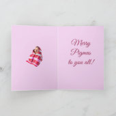 Pigs In Blankets A Cute Piglet Wrapped In A Throw  カード (内部)