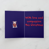 Pigs In Blankets Cute Animal Lover Christmas With  カード (内部)