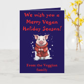 Pigs In Blankets Cute Animal Lover Christmas With  カード (黄色い花)