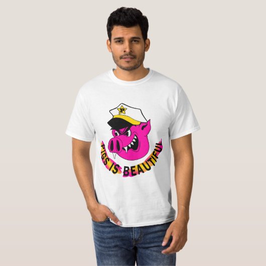 Pigs is Beautiful  Tシャツ (正面フル)