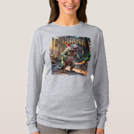 Piguana Photographic – Pig Iguana Scary Animal Tシャツ